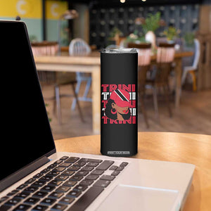 Proud Trini Afro Black Woman Skinny Tumbler Trinidad and Tobago Flag Pride TS10 Print Your Wear