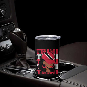 Proud Trini Afro Black Woman Tumbler Cup Trinidad and Tobago Flag Pride TS10 Print Your Wear