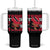 Proud Trini Afro Black Woman Tumbler With Handle Trinidad and Tobago Flag Pride TS10 One Size: 40 oz Black Print Your Wear