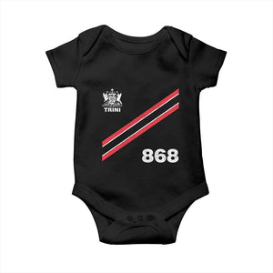 Trinidad and Tobago Flag Baby Onesie 868 Trini Soccer Fan TS10 Black Print Your Wear