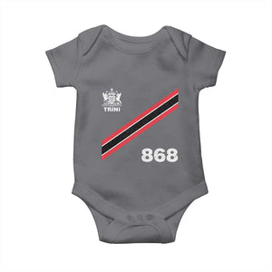 Trinidad and Tobago Flag Baby Onesie 868 Trini Soccer Fan TS10 Charcoal Print Your Wear