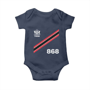 Trinidad and Tobago Flag Baby Onesie 868 Trini Soccer Fan TS10 Navy Print Your Wear