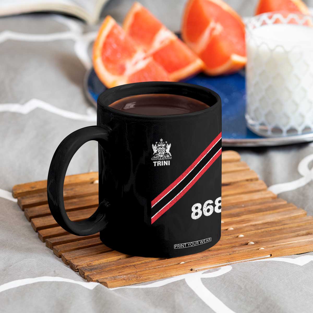 Trinidad and Tobago Flag Coffee Mug 868 Trini Soccer Fan TS10 Print Your Wear