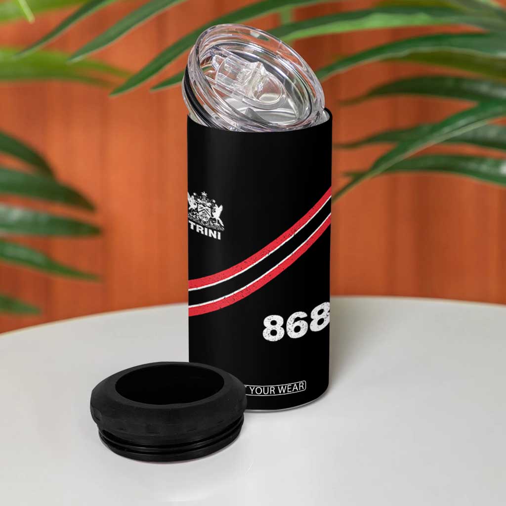 Trinidad and Tobago Flag 4 in 1 Can Cooler Tumbler 868 Trini Soccer Fan TS10 Print Your Wear