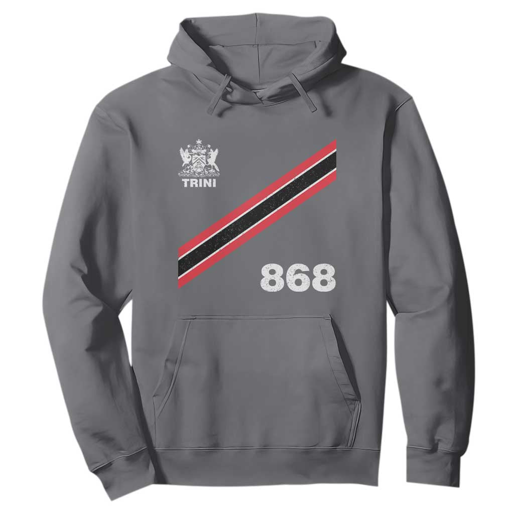 Trinidad and Tobago Flag Hoodie 868 Trini Soccer Fan TS10 Charcoal Print Your Wear