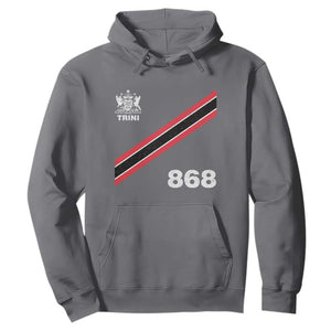 Trinidad and Tobago Flag Hoodie 868 Trini Soccer Fan TS10 Charcoal Print Your Wear