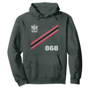 Trinidad and Tobago Flag Hoodie 868 Trini Soccer Fan TS10 Dark Forest Green Print Your Wear