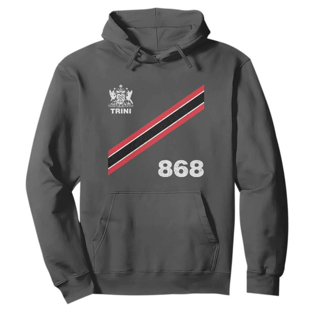 Trinidad and Tobago Flag Hoodie 868 Trini Soccer Fan TS10 Dark Heather Print Your Wear