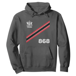 Trinidad and Tobago Flag Hoodie 868 Trini Soccer Fan TS10 Dark Heather Print Your Wear