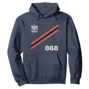 Trinidad and Tobago Flag Hoodie 868 Trini Soccer Fan TS10 Navy Print Your Wear