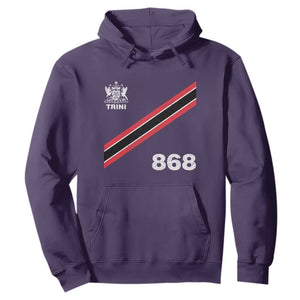 Trinidad and Tobago Flag Hoodie 868 Trini Soccer Fan TS10 Purple Print Your Wear