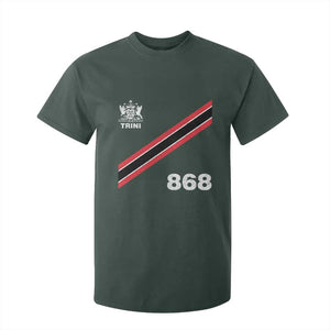 Trinidad and Tobago Flag T Shirt For Kid 868 Trini Soccer Fan TS10 Dark Forest Green Print Your Wear
