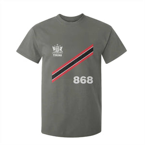 Trinidad and Tobago Flag T Shirt For Kid 868 Trini Soccer Fan TS10 Military Green Print Your Wear