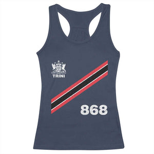 Trinidad and Tobago Flag Racerback Tank Top 868 Trini Soccer Fan TS10 Navy Print Your Wear