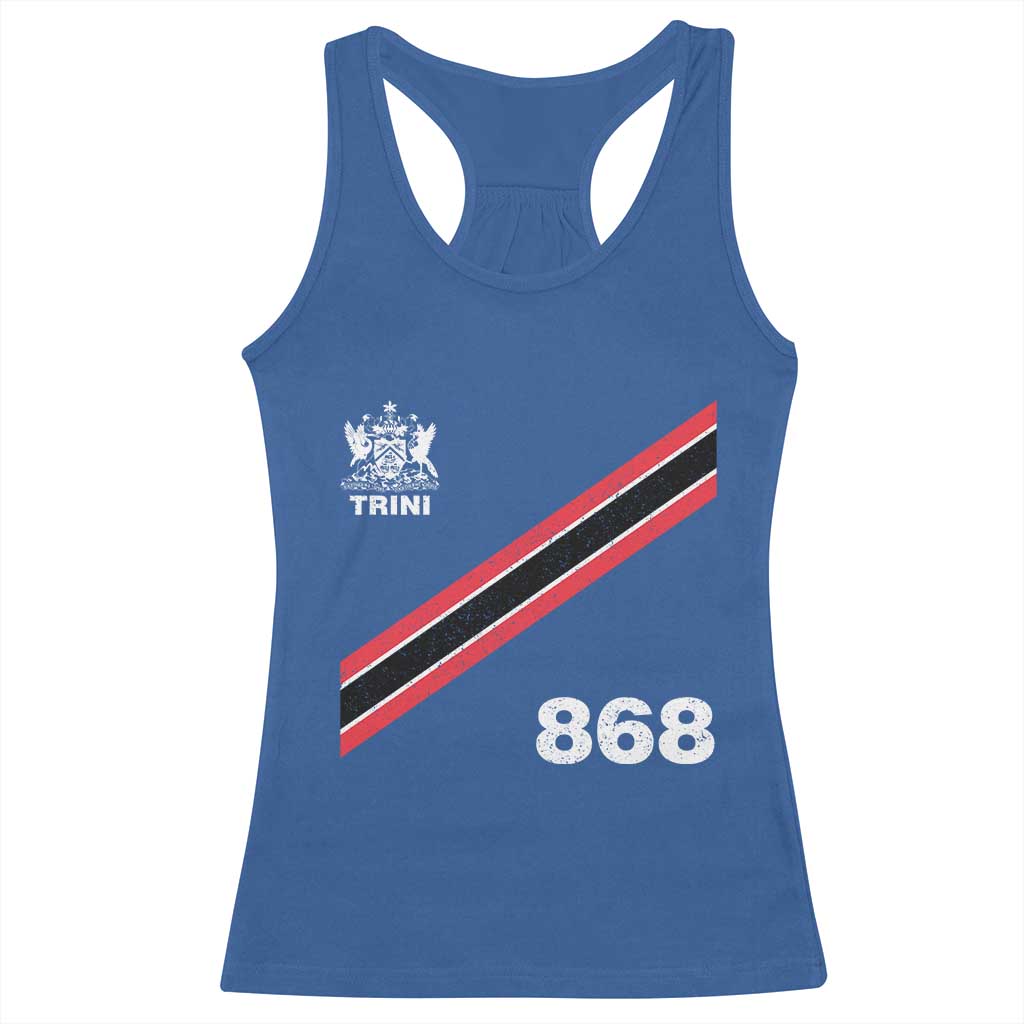 Trinidad and Tobago Flag Racerback Tank Top 868 Trini Soccer Fan TS10 Royal Blue Print Your Wear
