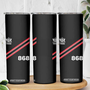 Trinidad and Tobago Flag Skinny Tumbler 868 Trini Soccer Fan TS10 Print Your Wear