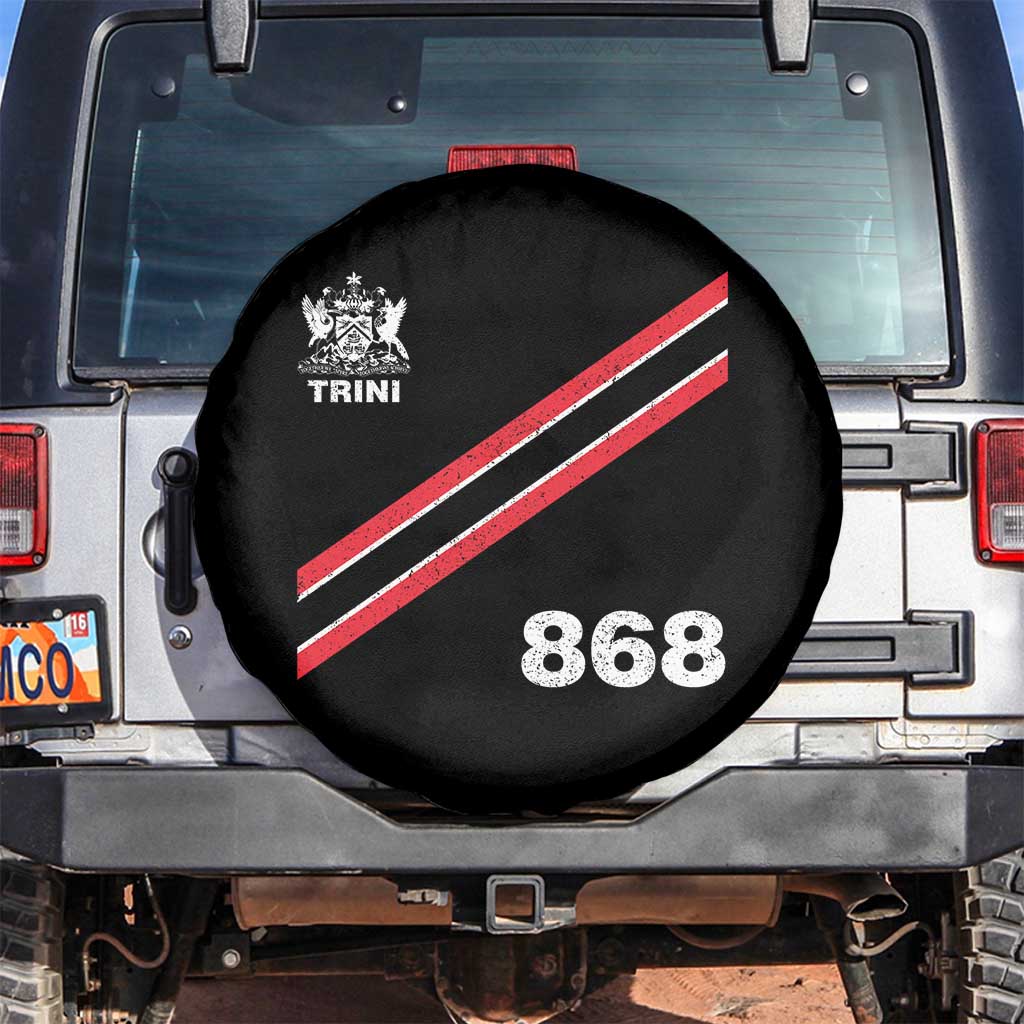 Trinidad and Tobago Flag Spare Tire Cover 868 Trini Soccer Fan TS10 No hole Black Print Your Wear