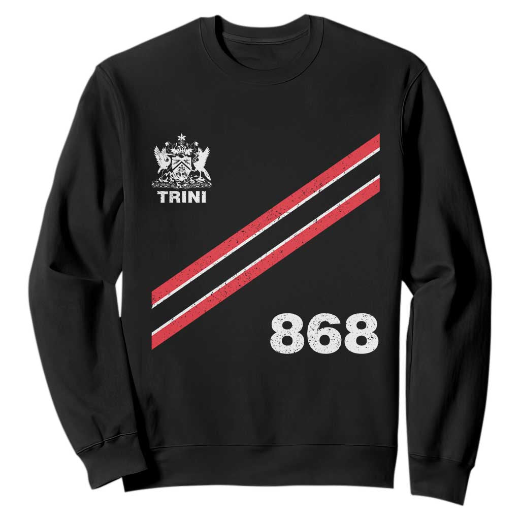 Trinidad and Tobago Flag Sweatshirt 868 Trini Soccer Fan TS10 Black Print Your Wear