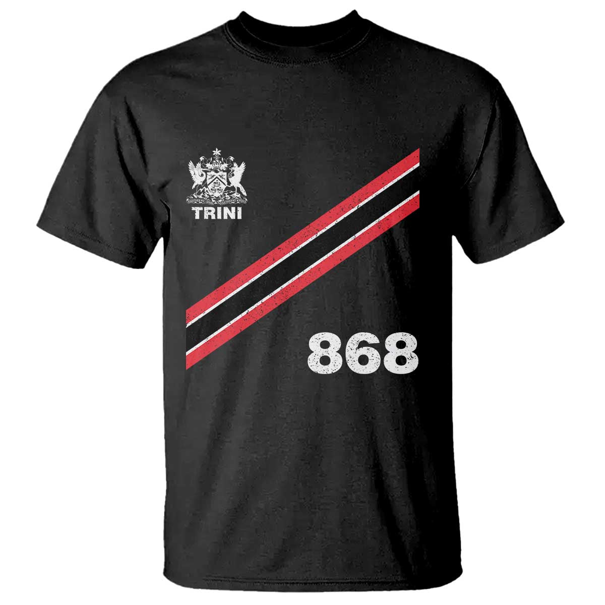Trinidad and Tobago Flag T Shirt 868 Trini Soccer Fan TS10 Black Print Your Wear