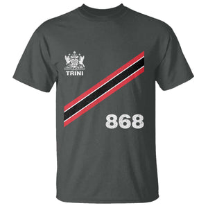 Trinidad and Tobago Flag T Shirt 868 Trini Soccer Fan TS10 Dark Heather Print Your Wear
