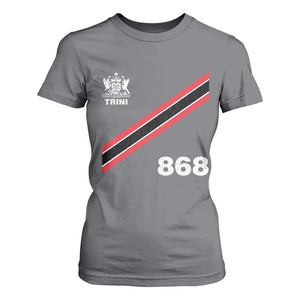 Trinidad and Tobago Flag T Shirt For Women 868 Trini Soccer Fan TS10 Charcoal Print Your Wear