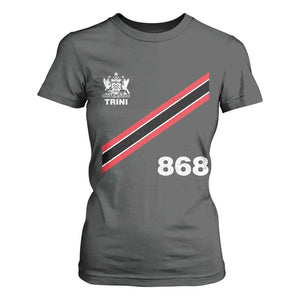 Trinidad and Tobago Flag T Shirt For Women 868 Trini Soccer Fan TS10 Dark Heather Print Your Wear