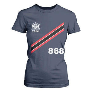 Trinidad and Tobago Flag T Shirt For Women 868 Trini Soccer Fan TS10 Navy Print Your Wear