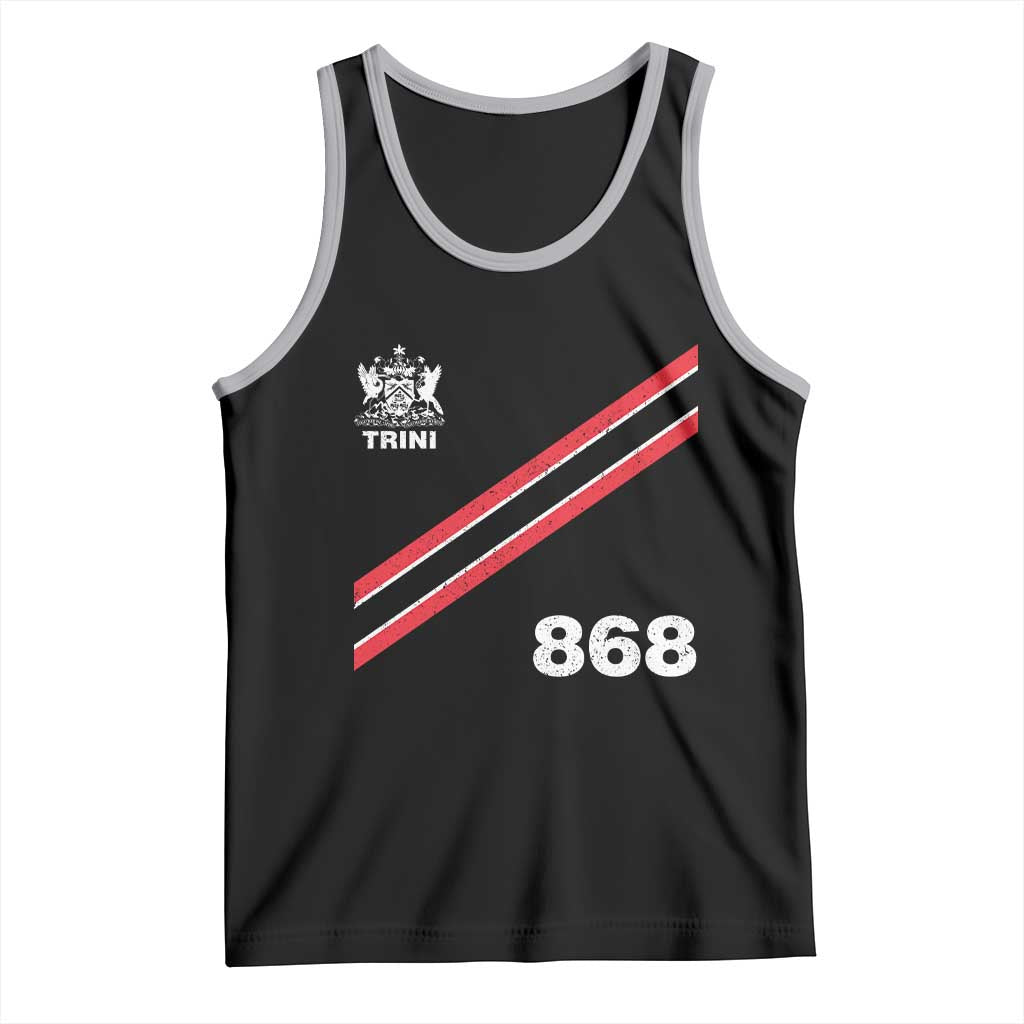 Trinidad and Tobago Flag Tank Top 868 Trini Soccer Fan TS10 Black Athletic Heather Print Your Wear