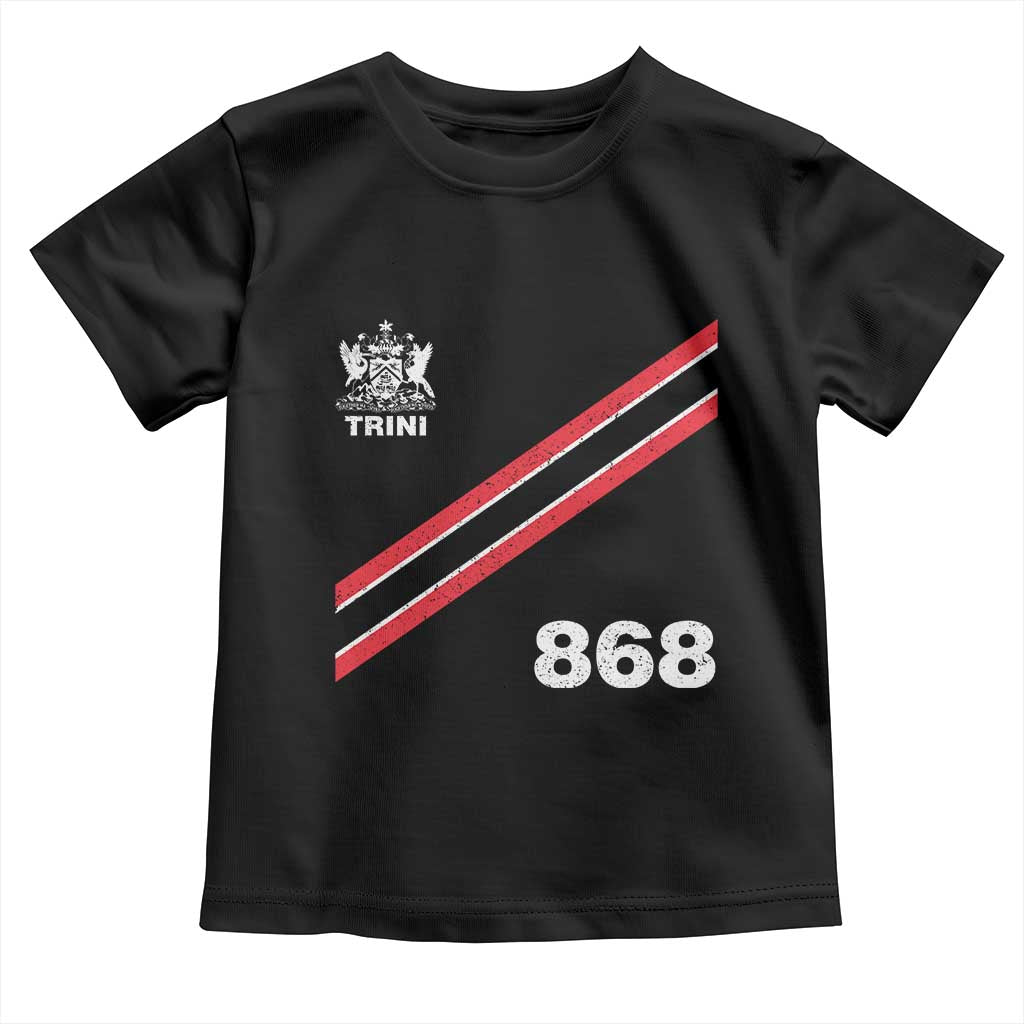 Trinidad and Tobago Flag Toddler T Shirt 868 Trini Soccer Fan TS10 Black Print Your Wear