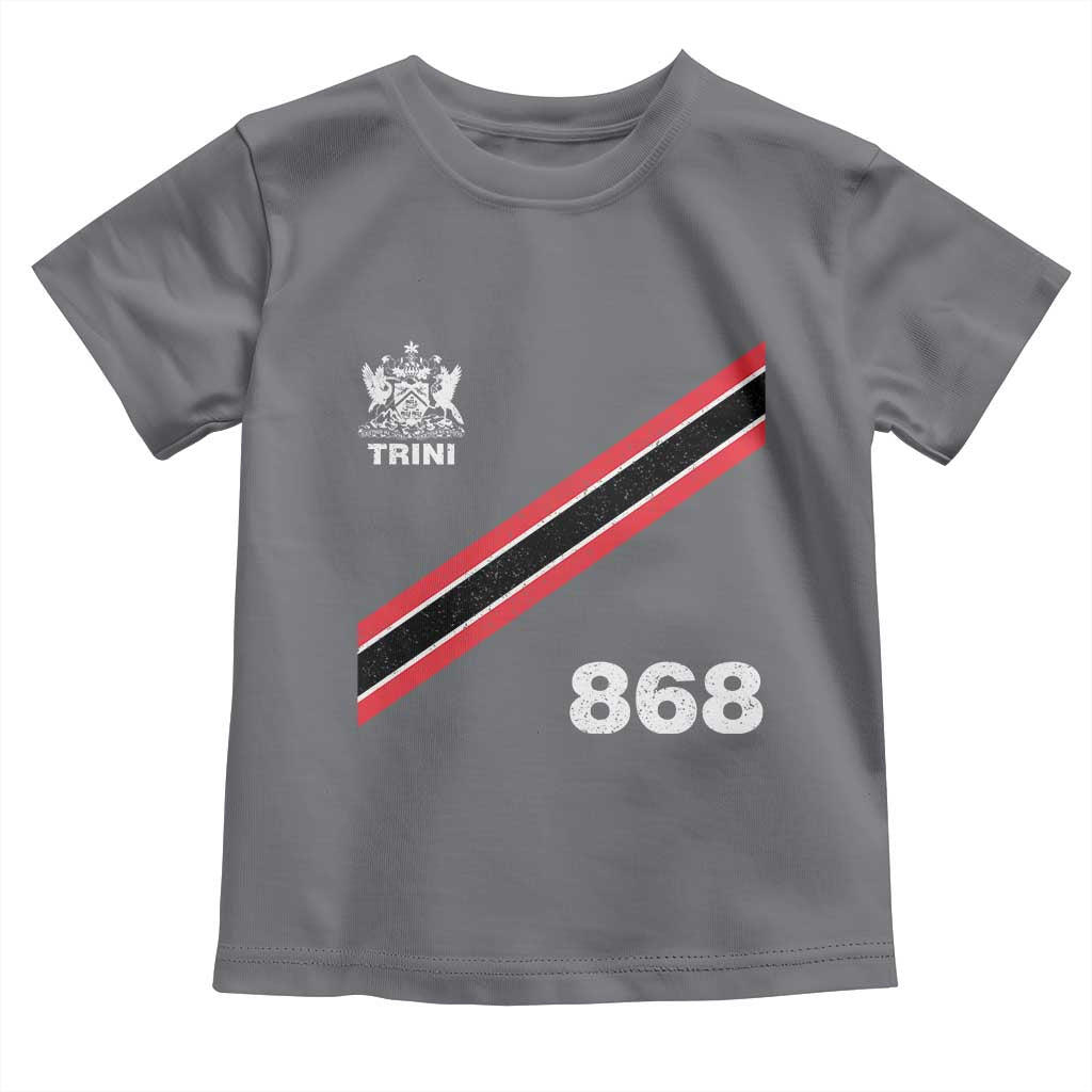 Trinidad and Tobago Flag Toddler T Shirt 868 Trini Soccer Fan TS10 Charcoal Print Your Wear