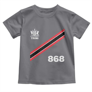 Trinidad and Tobago Flag Toddler T Shirt 868 Trini Soccer Fan TS10 Charcoal Print Your Wear