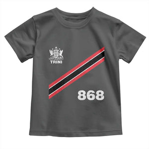 Trinidad and Tobago Flag Toddler T Shirt 868 Trini Soccer Fan TS10 Dark Heather Print Your Wear