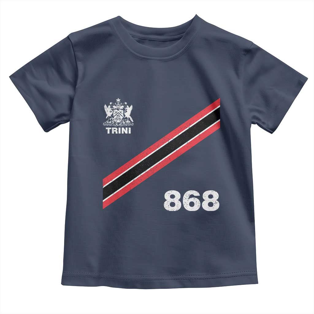 Trinidad and Tobago Flag Toddler T Shirt 868 Trini Soccer Fan TS10 Navy Print Your Wear