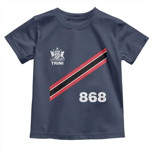 Trinidad and Tobago Flag Toddler T Shirt 868 Trini Soccer Fan TS10 Navy Print Your Wear