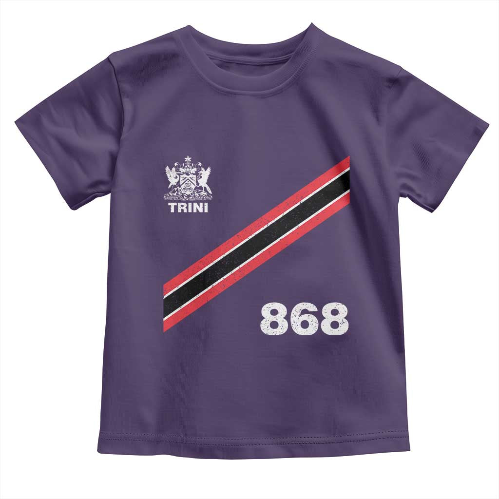 Trinidad and Tobago Flag Toddler T Shirt 868 Trini Soccer Fan TS10 Purple Print Your Wear