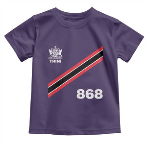 Trinidad and Tobago Flag Toddler T Shirt 868 Trini Soccer Fan TS10 Purple Print Your Wear
