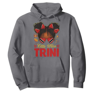 Little Miss Trinidad And Tobago Hoodie Afro Black Messy Bun Girl Trini Flag Bow TS10 Charcoal Print Your Wear