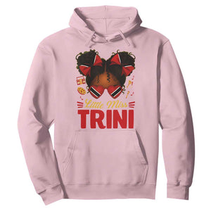 Little Miss Trinidad And Tobago Hoodie Afro Black Messy Bun Girl Trini Flag Bow TS10 Light Pink Print Your Wear