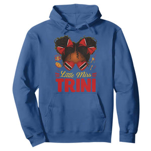 Little Miss Trinidad And Tobago Hoodie Afro Black Messy Bun Girl Trini Flag Bow TS10 Royal Blue Print Your Wear