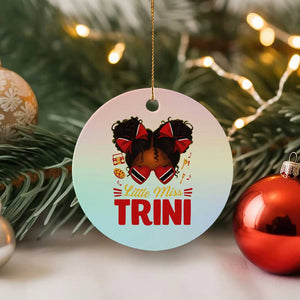 Little Miss Trinidad And Tobago Ceramic Ornament Afro Black Messy Bun Girl Trini Flag Bow TS10 1pc Pastel Print Your Wear