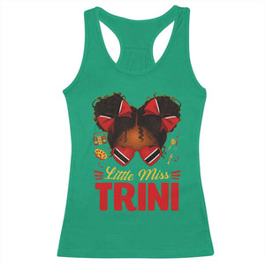 Little Miss Trinidad And Tobago Racerback Tank Top Afro Black Messy Bun Girl Trini Flag Bow TS10 Irish Green Print Your Wear