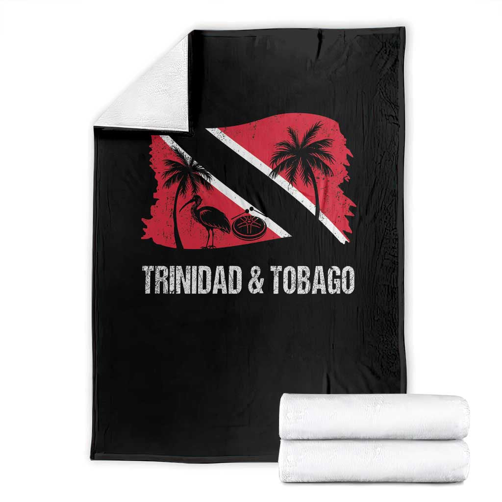 Trini Pride Throw Blanket Caribbean Trinidad And Tobago Flag TS10 Black Print Your Wear
