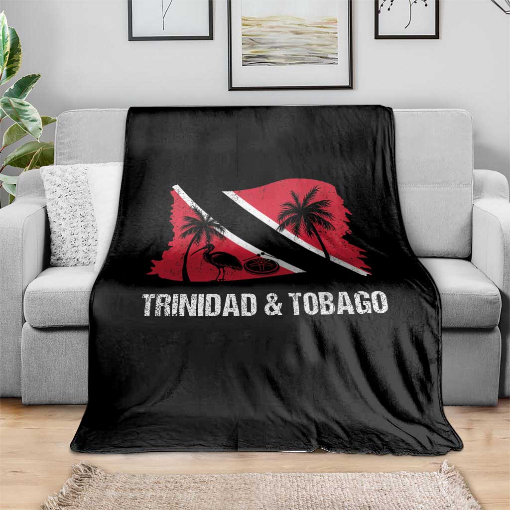 Trini Pride Throw Blanket Caribbean Trinidad And Tobago Flag TS10 Print Your Wear