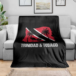 Trini Pride Throw Blanket Caribbean Trinidad And Tobago Flag TS10 Print Your Wear