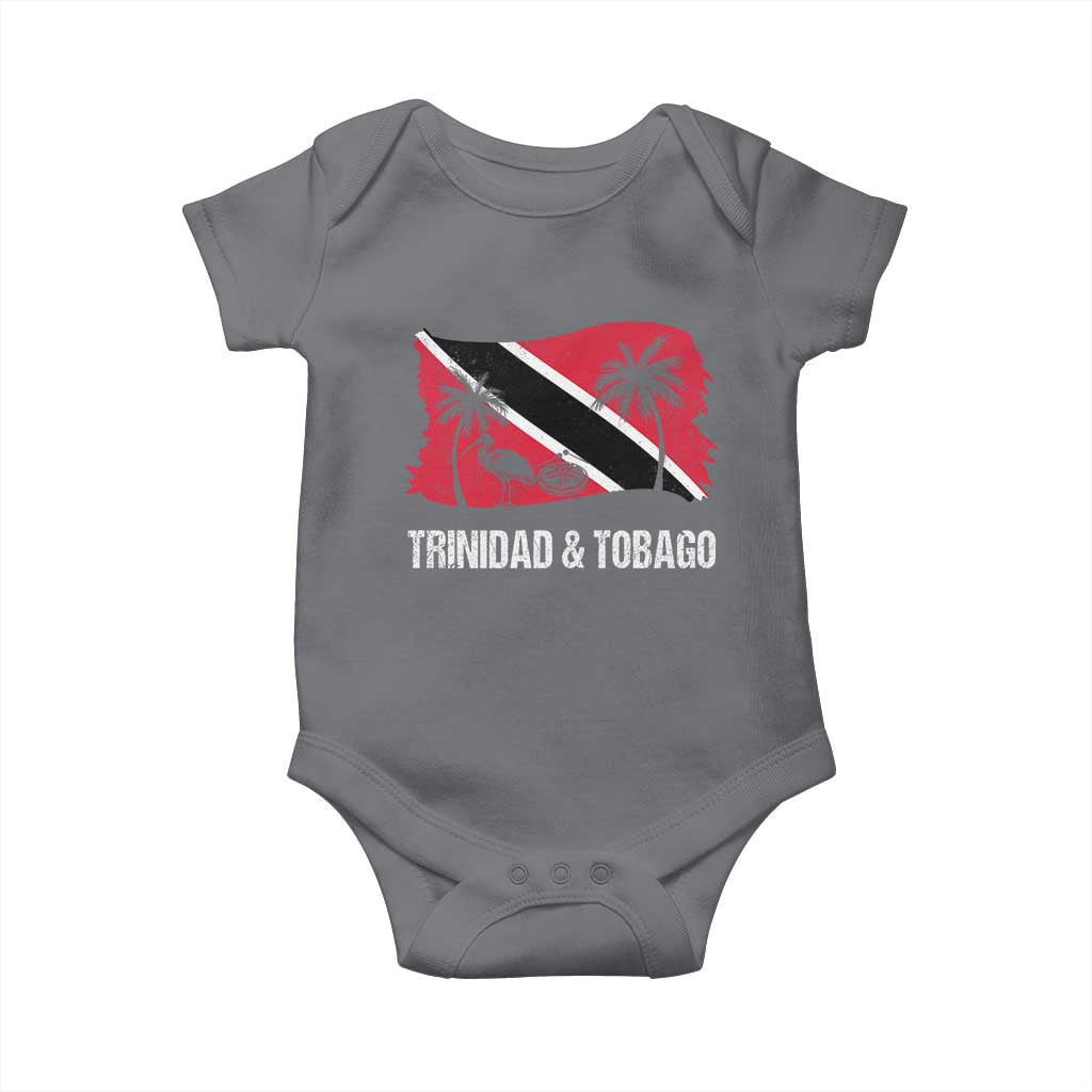 Trini Pride Baby Onesie Caribbean Trinidad And Tobago Flag TS10 Charcoal Print Your Wear