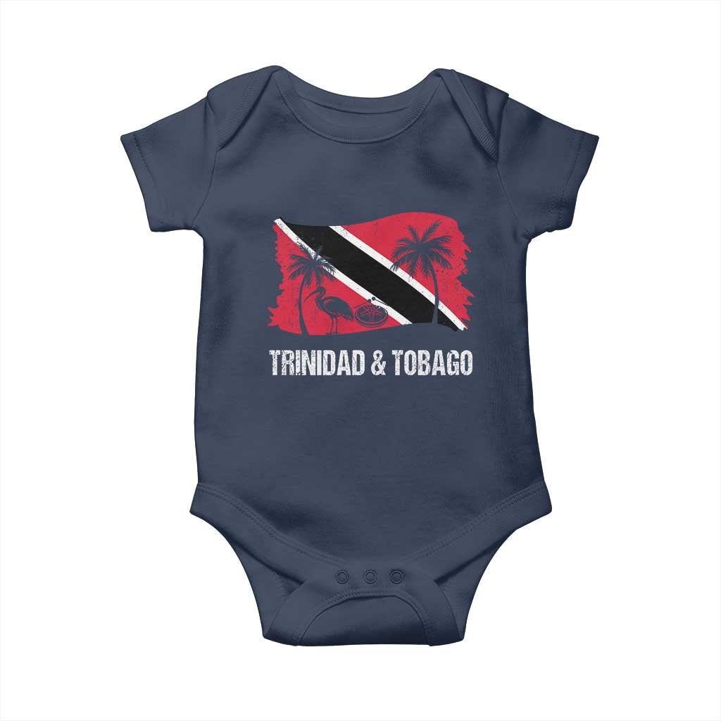 Trini Pride Baby Onesie Caribbean Trinidad And Tobago Flag TS10 Navy Print Your Wear