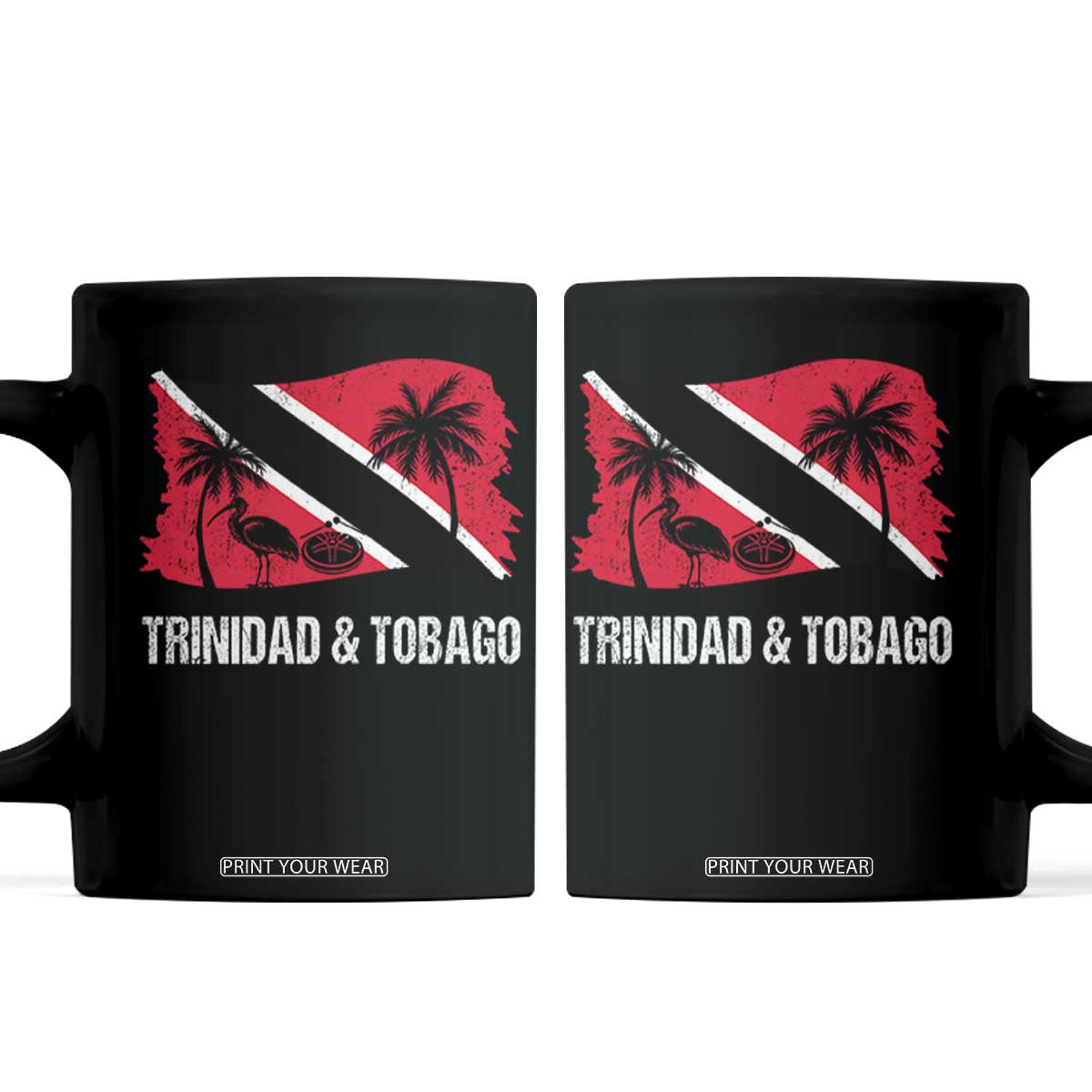 Trini Pride Coffee Mug Caribbean Trinidad And Tobago Flag TS10 Black Print Your Wear