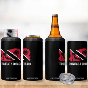 Trini Pride 4 in 1 Can Cooler Tumbler Caribbean Trinidad And Tobago Flag TS10 Print Your Wear