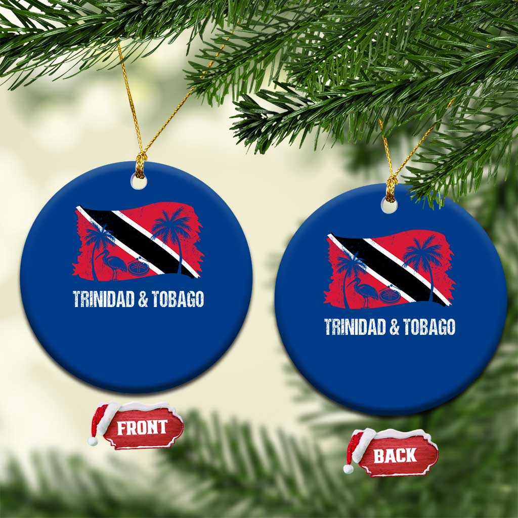 Trini Pride Ceramic Ornament Caribbean Trinidad And Tobago Flag TS10 1pc Blue Print Your Wear