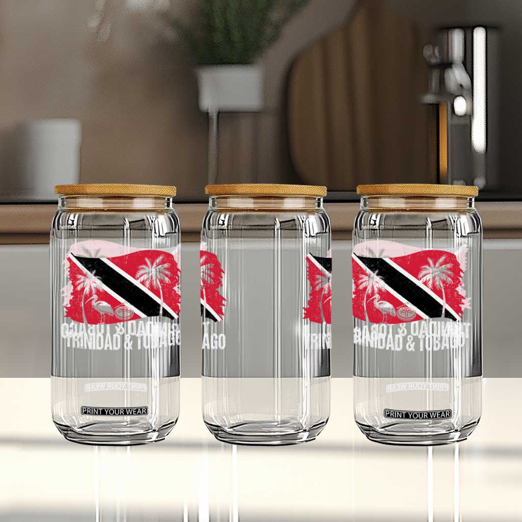 Trini Pride Glass Can Caribbean Trinidad And Tobago Flag TS10 Print Your Wear